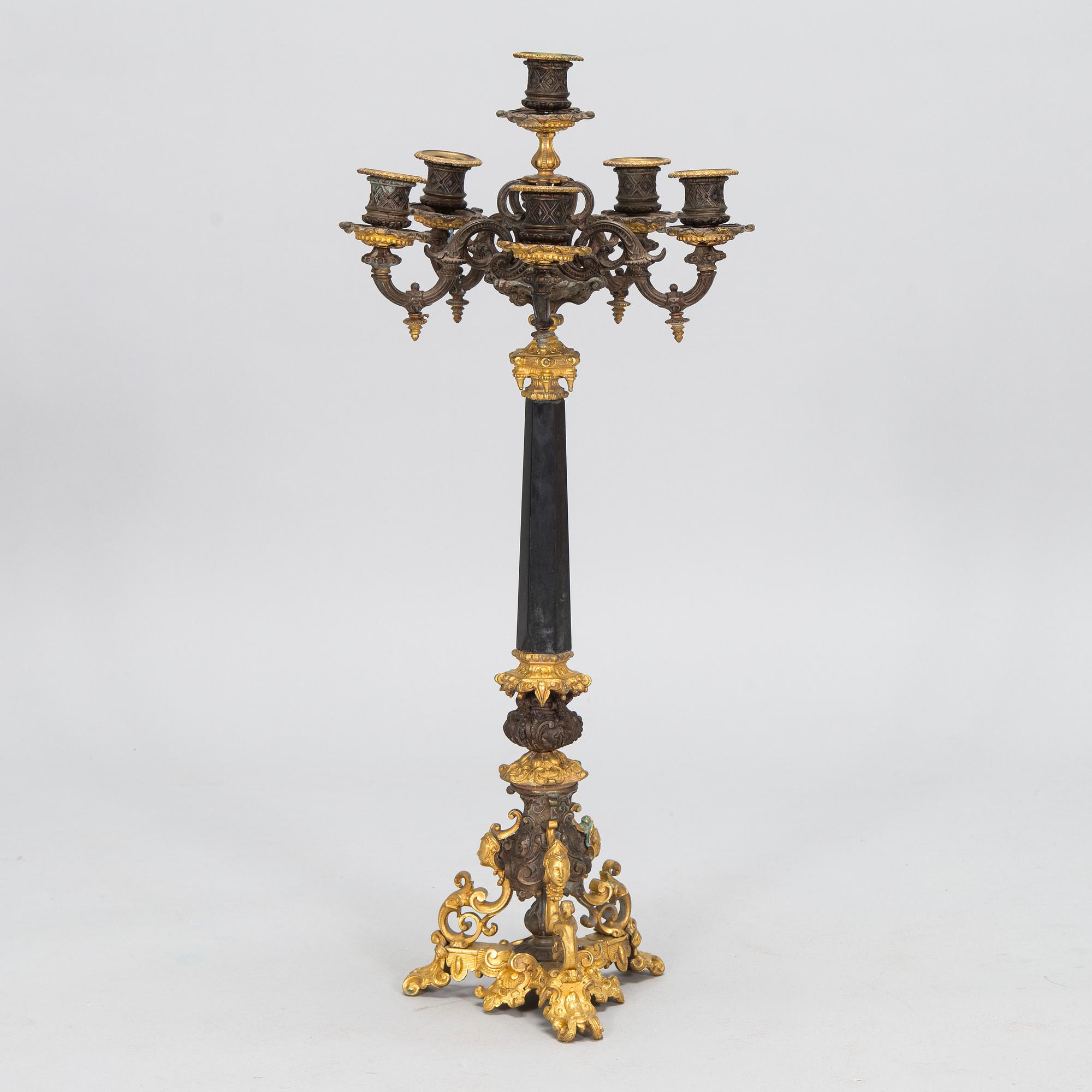 Candelabra, Empire style, second half of the 19th century, France.