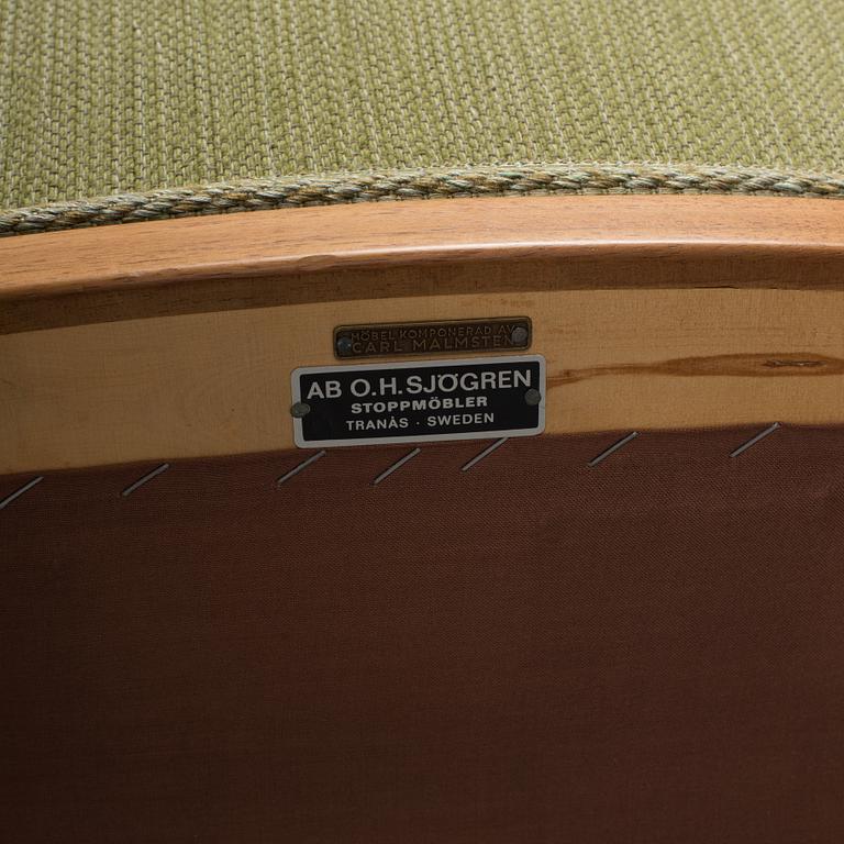 CARL MALMSTEN, lounge chair, "Vår fru", AB OH Sjögren, Tranås, second half of the 20th century.