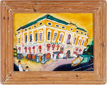 IAN RUSTH, oil on canvas, signed. Dated -77 verso.