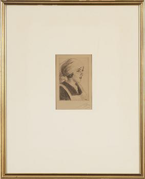 Anders Zorn, etching, 1914, signed Zorn in pencil.