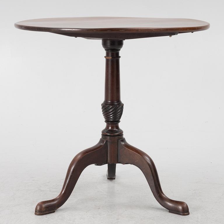 A tilt-top table, late 19th Century.