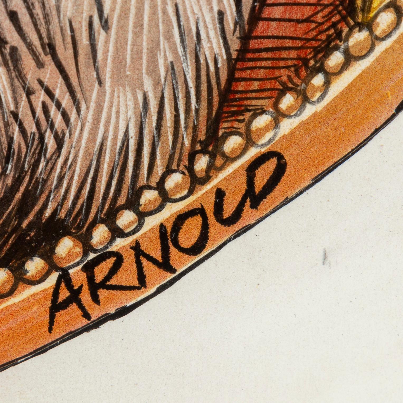 HANS ARNOLD, tusch & akryl, signerad.