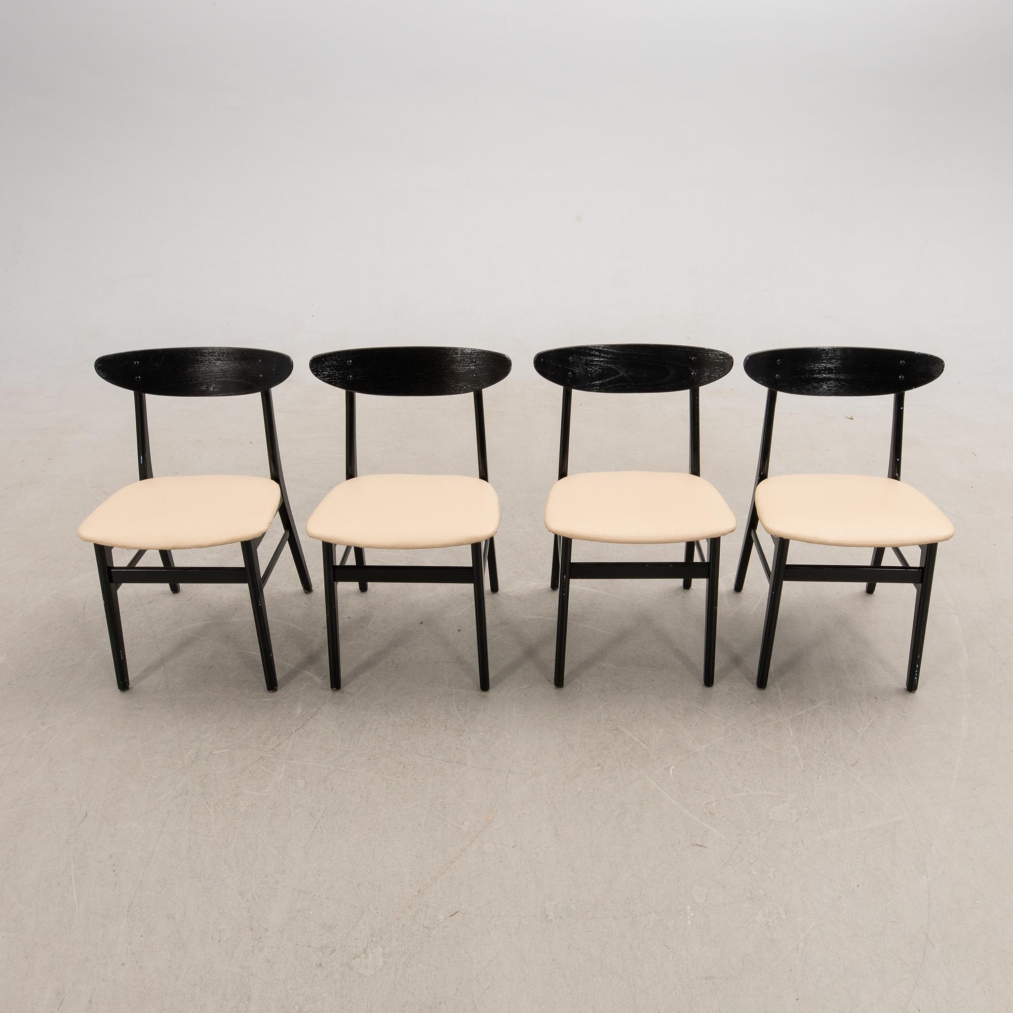 Stolar, 4 st, "Monaco", IKEA, 1960-tal.