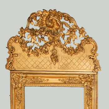 Spegel, nyrokoko, 1800-talets andra hälft.