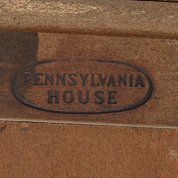 A second half of the 20th century vitrine cabinet marked "Pennsylvania House".
