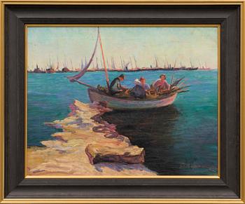 oil on canvas, signed.