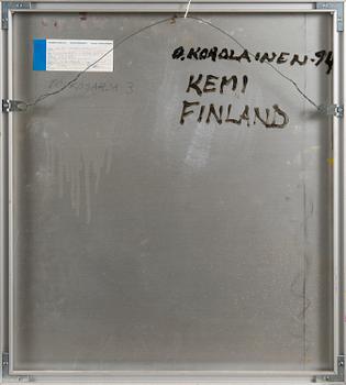 OLAVI KOROLAINEN, acrylic on aluminium, signed and dated 1994.