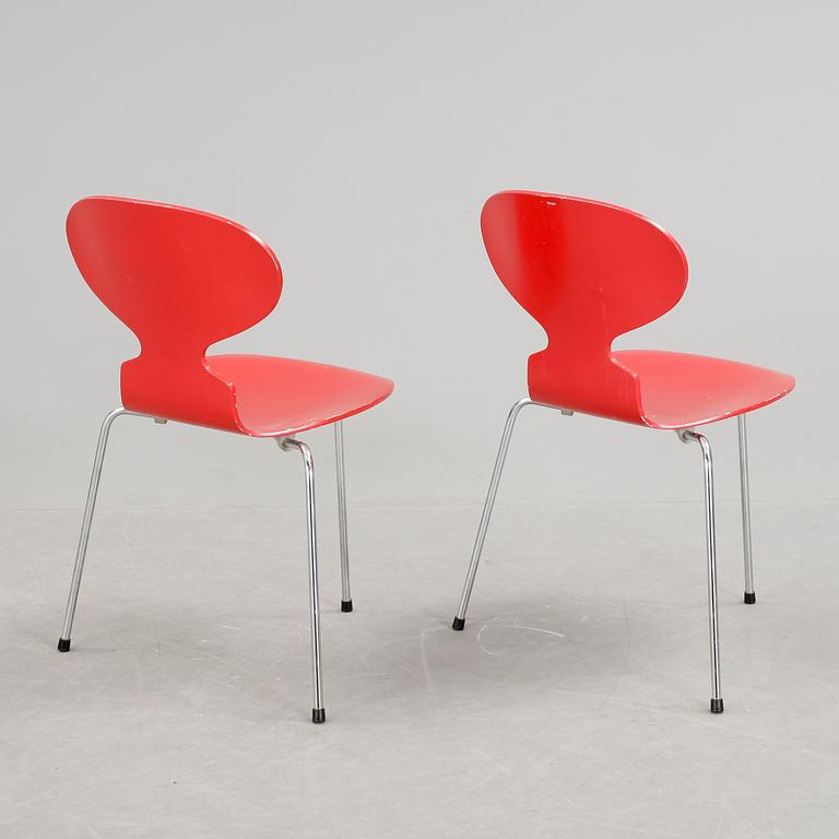 STOLAR, ett par, "Myran", Fritz Hansen, Danmark, 1900-talets andra hälft.