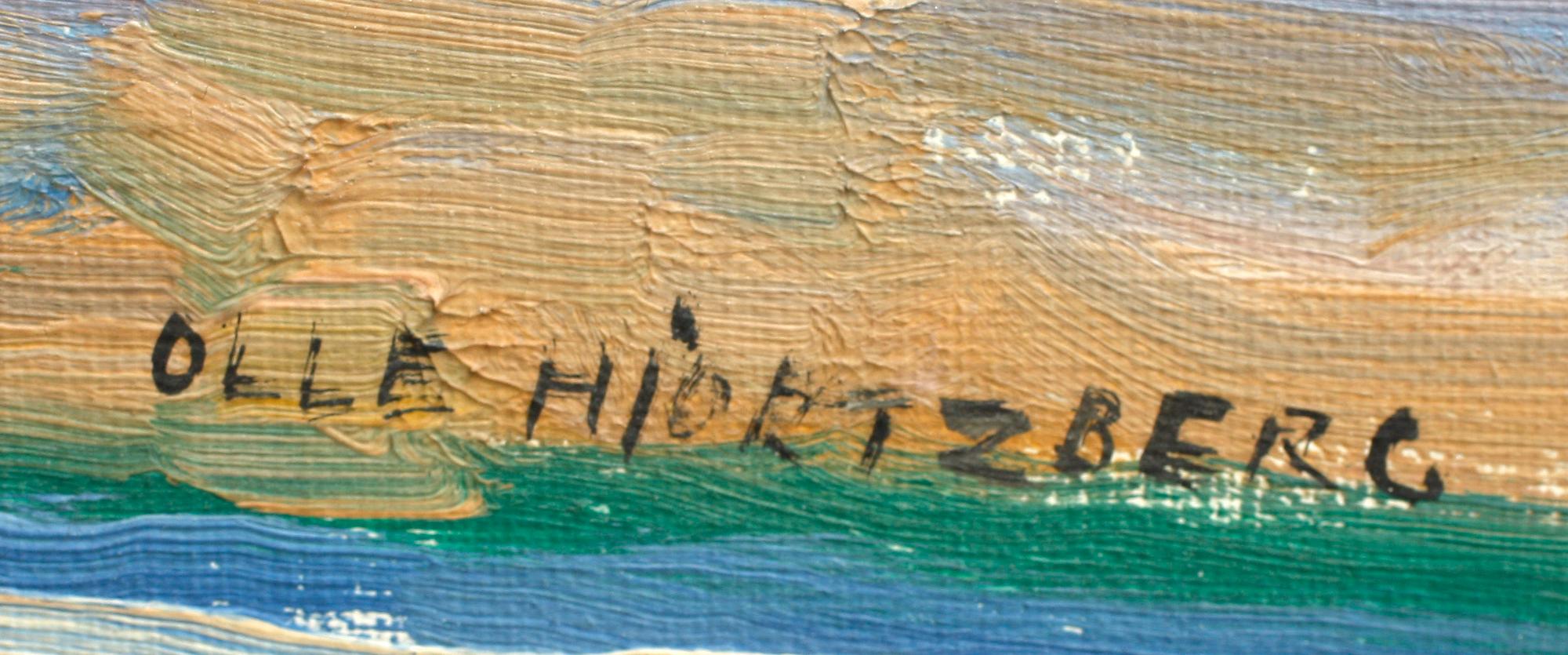 OLLE HJORTZBERG, olja på duk, sign.