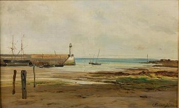 Charles Kuwasseg, Harbour entrance.