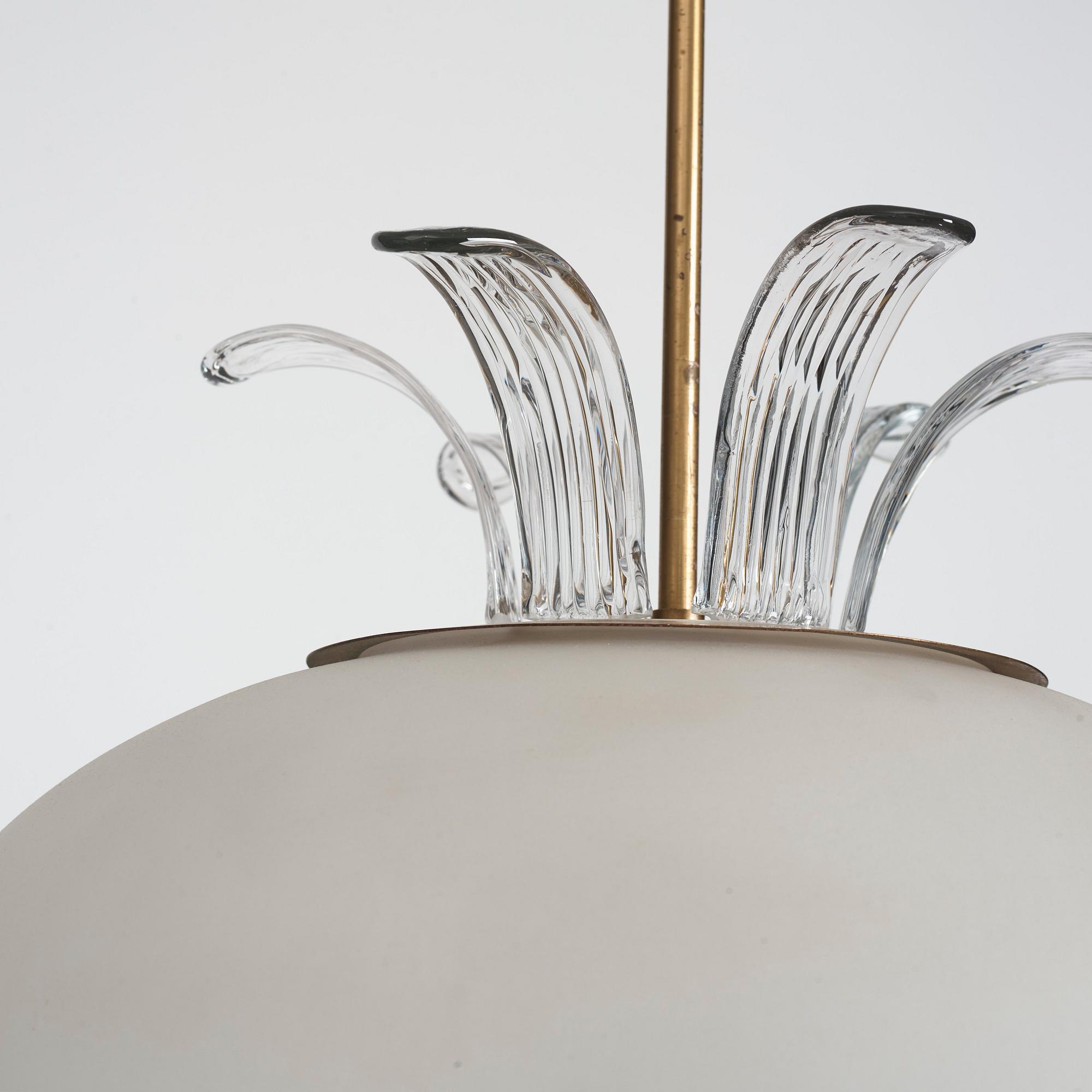 Harald Notini, taklampa, modell "11553", Arvid Böhlmarks Lampfabrik, 1940-tal.