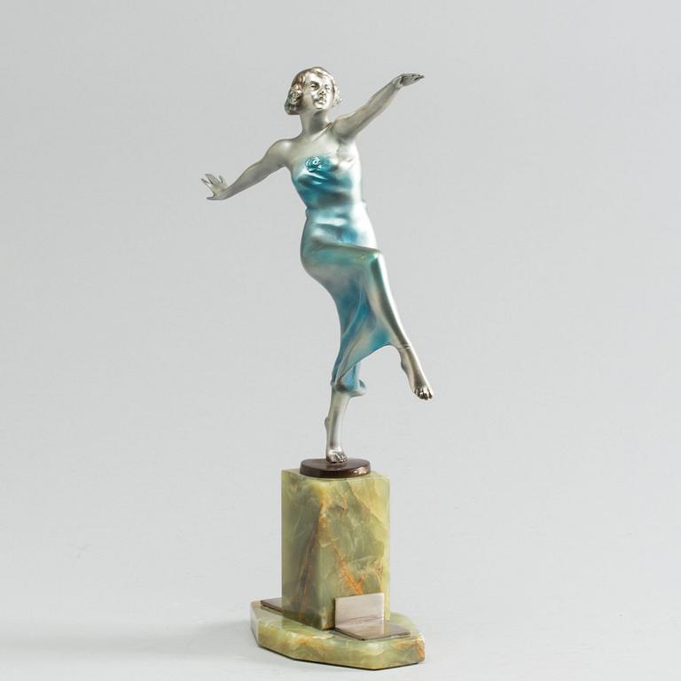 OTTO HAFENRICHTER, Art Deco Bronce sculpture Otto Haffenrichter.