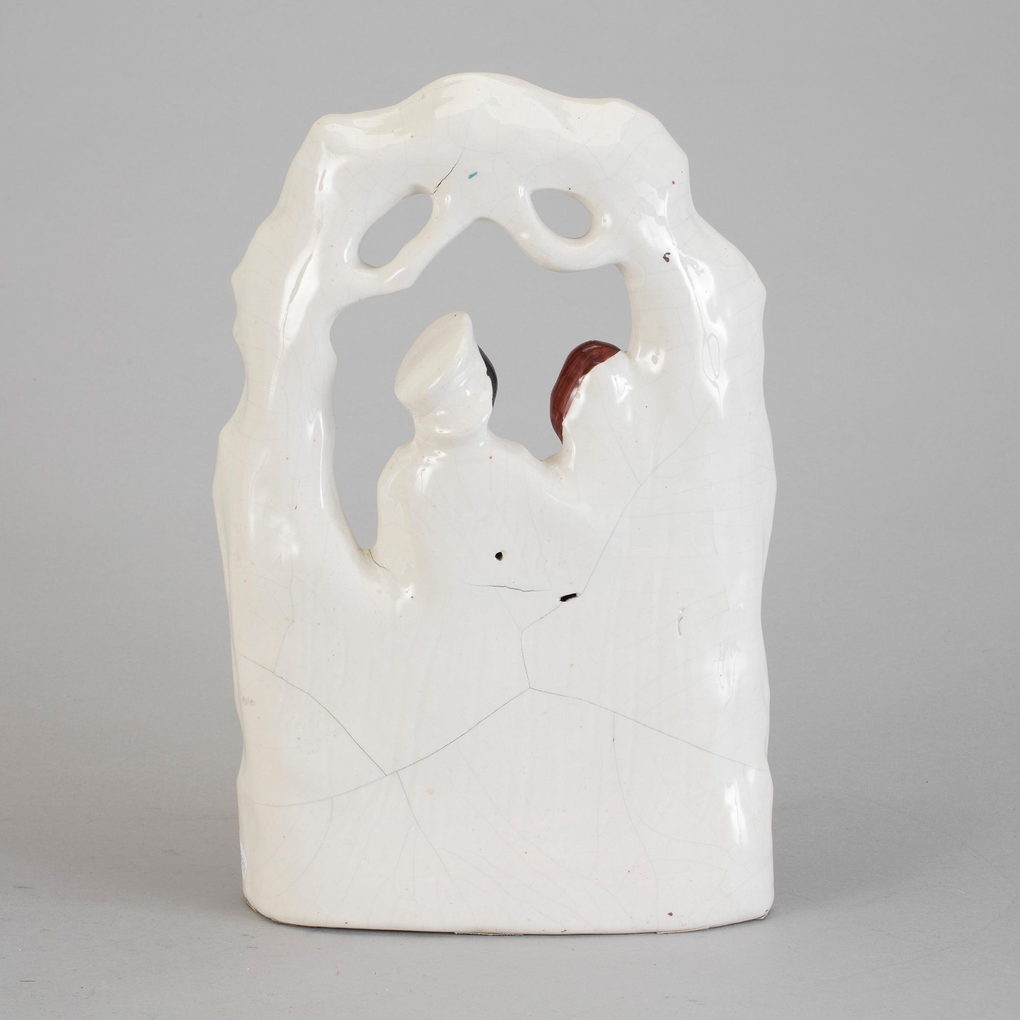 FIGURIN, flintgods, Staffordshire, England, 1900-tal.