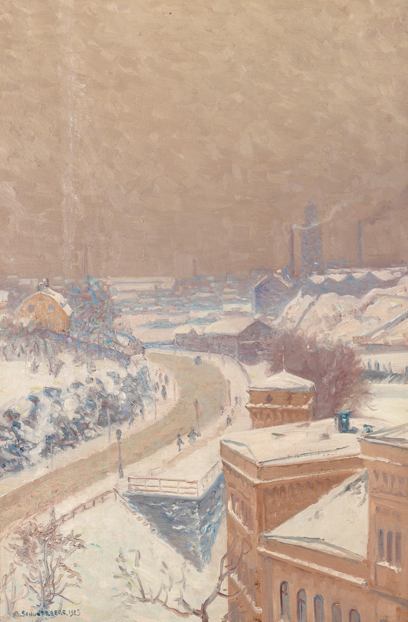 ANSHELM SCHULTZBERG, olja på duk, sign och dat 1923.