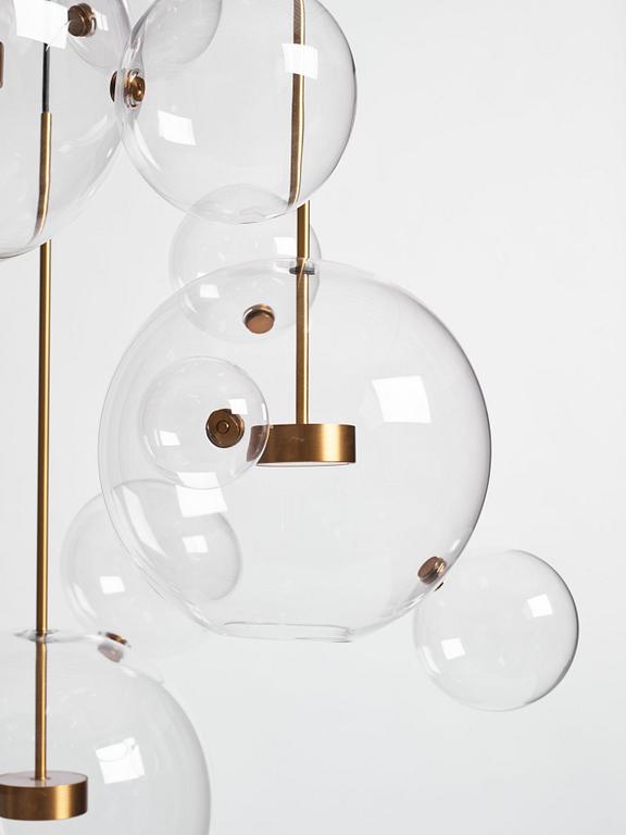 Giopato & Coombes, a "Bolle 14" ceiling lamp, Kalmar Werkstätten, for Svenskt Tenn, 2015.
