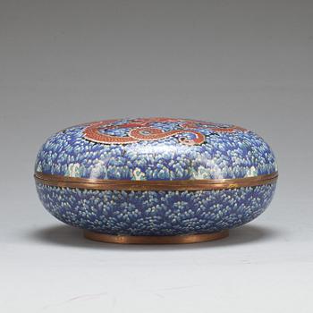 SKÅL MED LOCK, Kina, cloisonné, 1900-talets början.