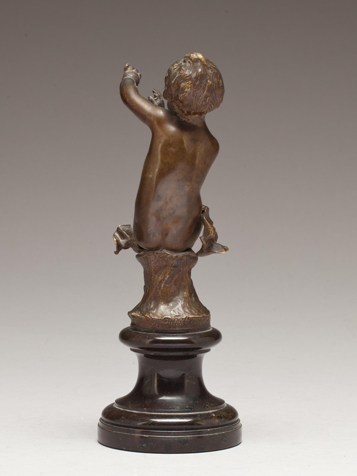 FRANZ IFFLAND, skulptur, brons, signerad.