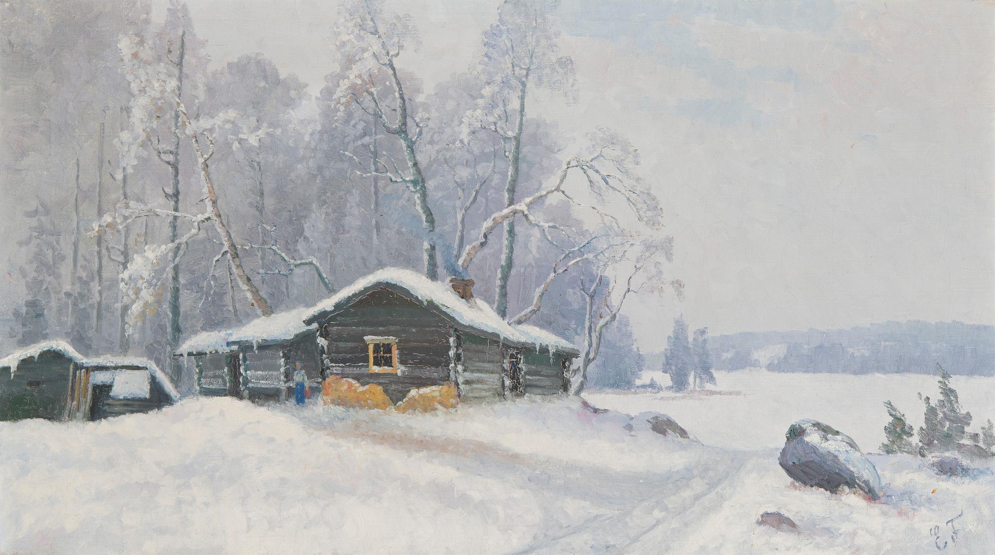 Ellen Favorin, Talvinen maalaisnäkymä.