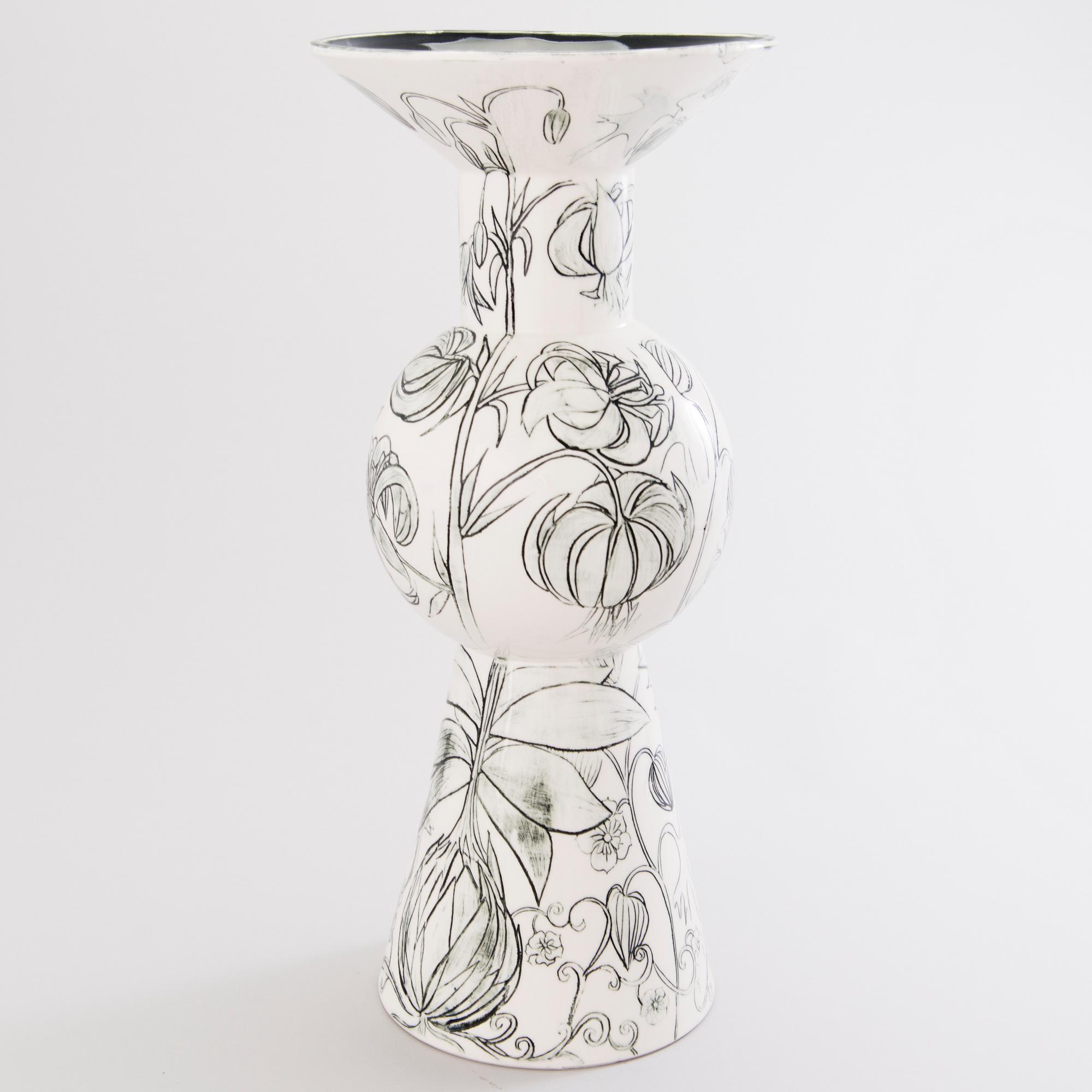 HEINI RIITAHUHTA, maljakko, posliinia, "Kesä", signeerattu Heini Riitahuhta Arabia 2004.