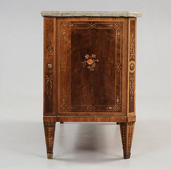 A Gustavian commode by Nils Petter Stenström, master 1781.