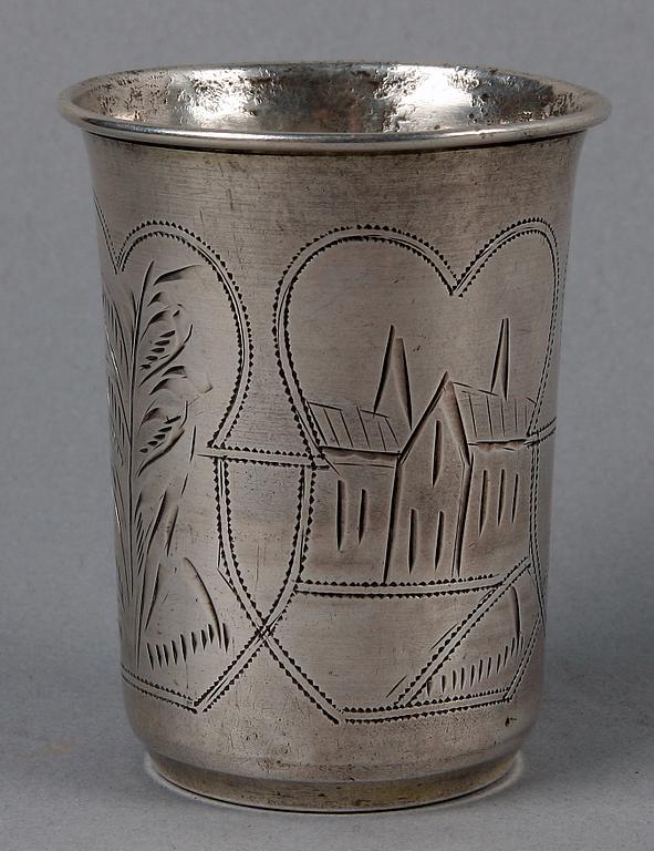 BÄGARE, silver, Kiev, Ryssland, 1892 - 1908.