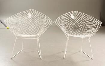 FÅTÖLJER, ett par, "Diamond Chair", design Henry Bertoia,  Knoll International, USA, 1950/60-tal.