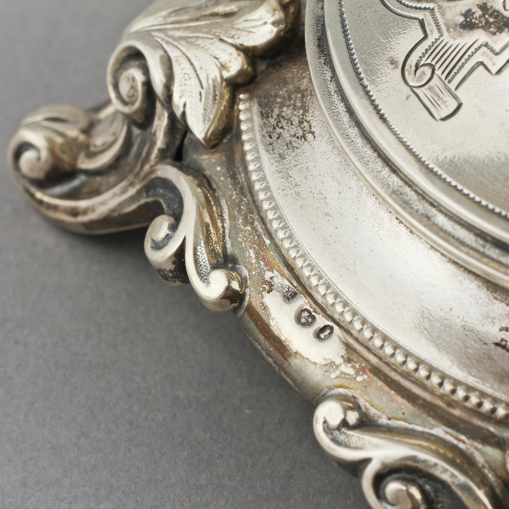 UPPSATSSKÅL, silver, Lars Larson & Co, 1800-talets andra hälft. Vikt 500 g.