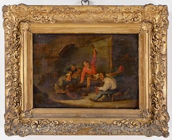 OKÄND KONSTNÄR, olja på pannå, ej signerad, 17/1800-tal.