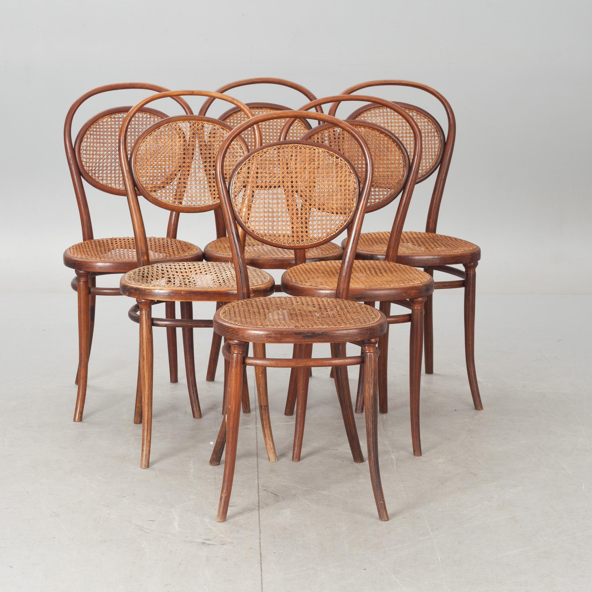 STOLAR, 6 st, Thonet, 1900-talets första del.