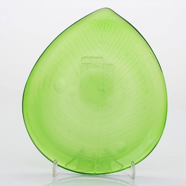 Tapio Wirkkala, unique, art object 'Drop leaf' 3308, designed for Iittala in 1946, unsigned.