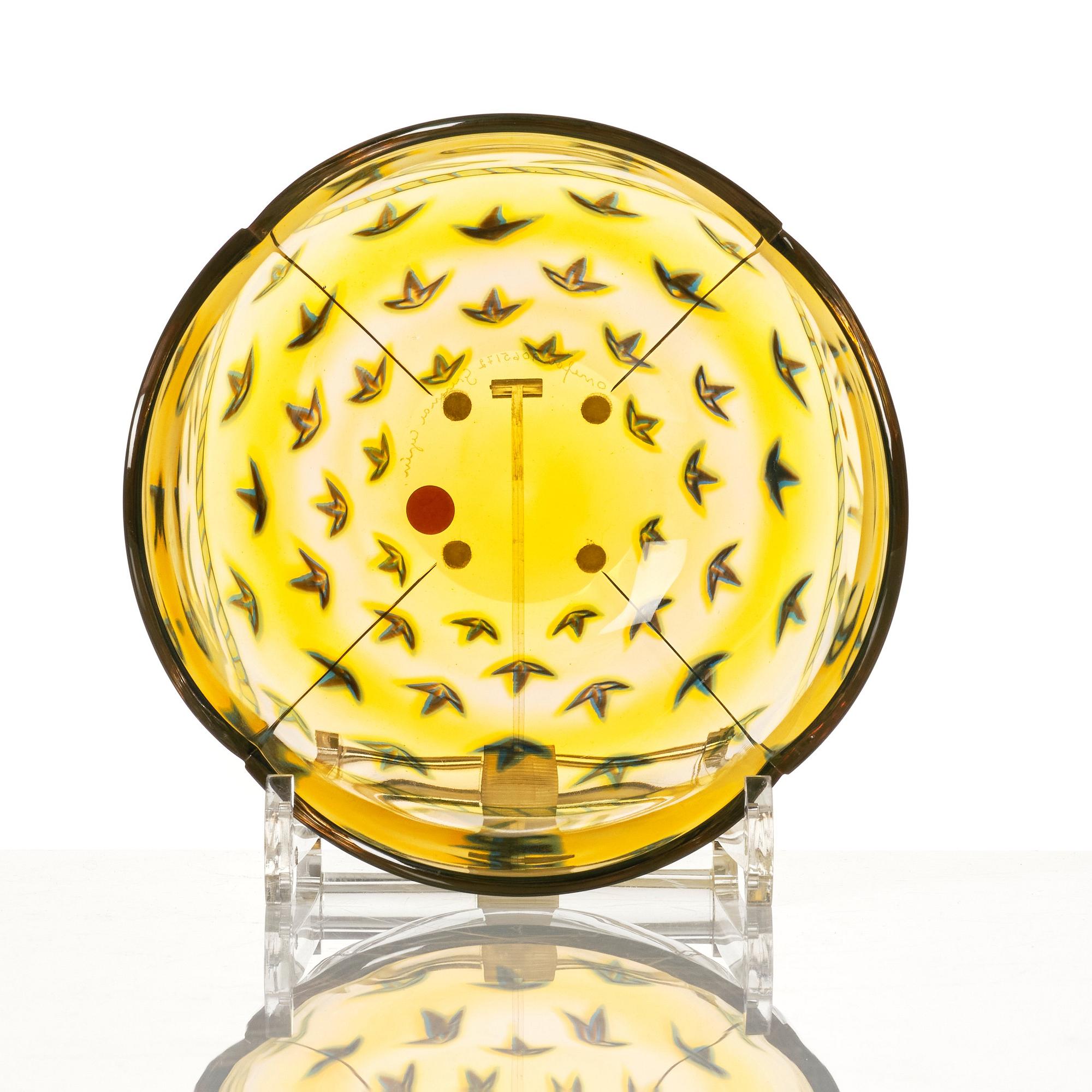 Gunnar Cyrén, a 'graal' glass bowl, Orrefors, Sweden.