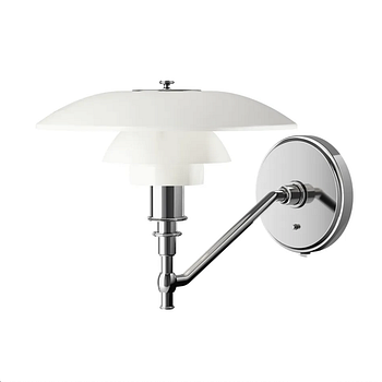Poul Henningsen, Poul Henningsen, wall lamp PH 3/2 for Louis Poulsen Denmark.