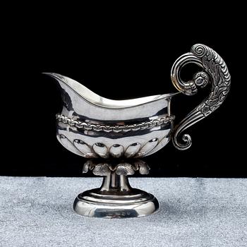 GRÄDDSNÄCKA, silver, Fromholt Strandberg Uleåborg, 1853. Paino 170,7 g.