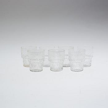 SNAPSGLAS, 7 st, "Paadar", Tapio Wirkkala, Iittala, 1900-talets slut.
