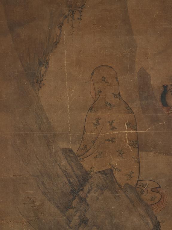 Kaikemono, akvarell och tusch på siden. Japan, Edo.
