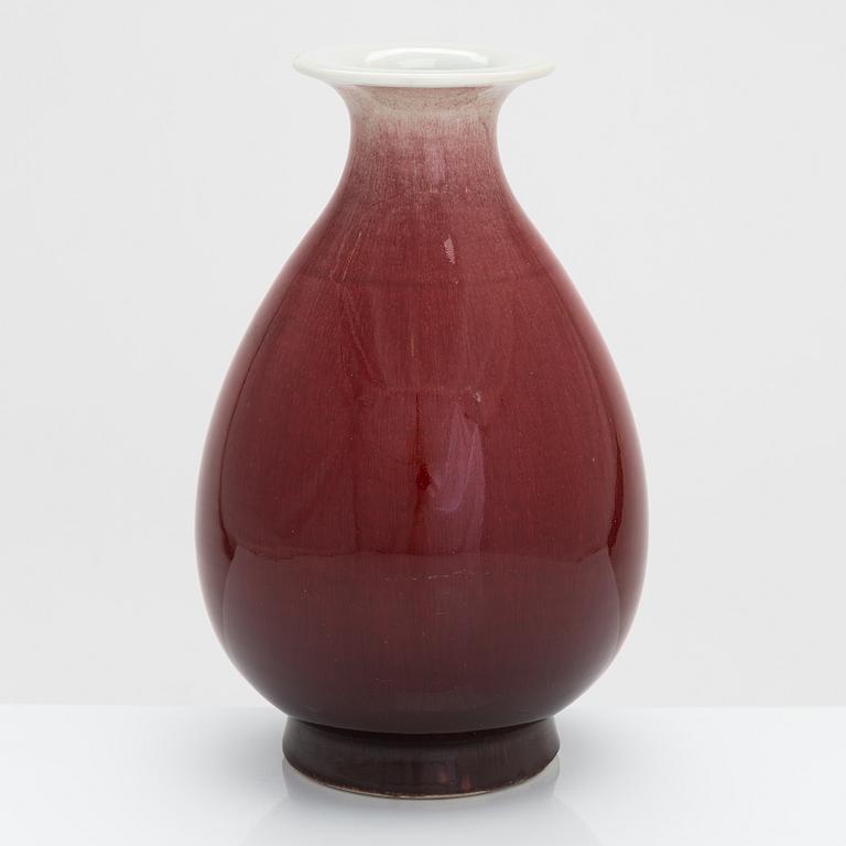 A flambé glazed Chinese vase, 20th Century.