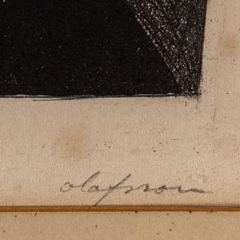 Pierre Olofsson, etching, signed and numbured 2/150.
