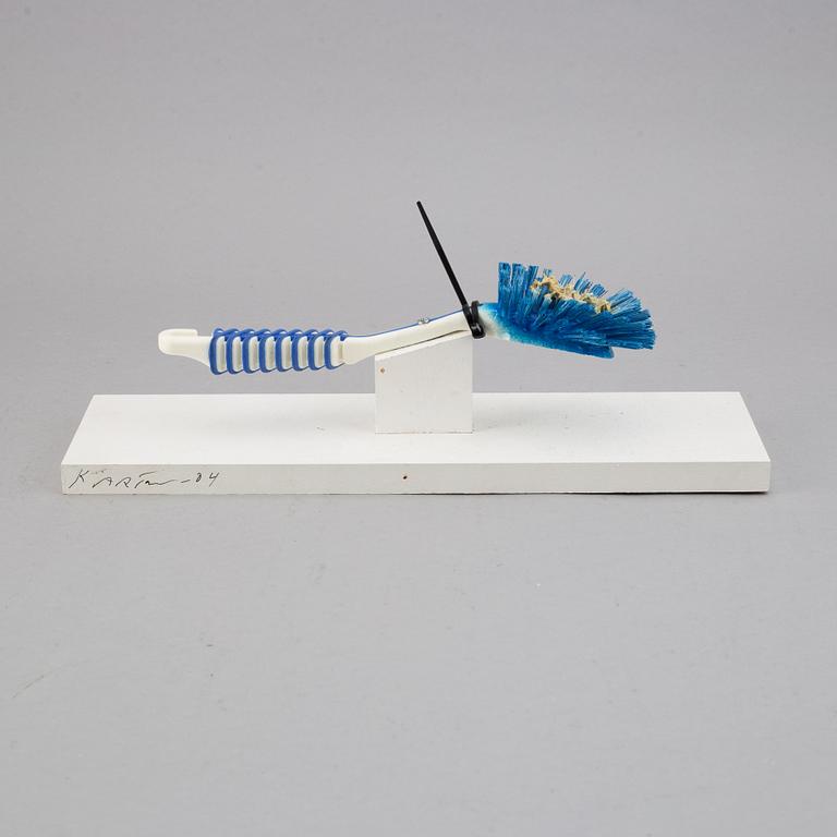 Kjartan Slettemark, sculpture, mixed media, signed and dated -04.
