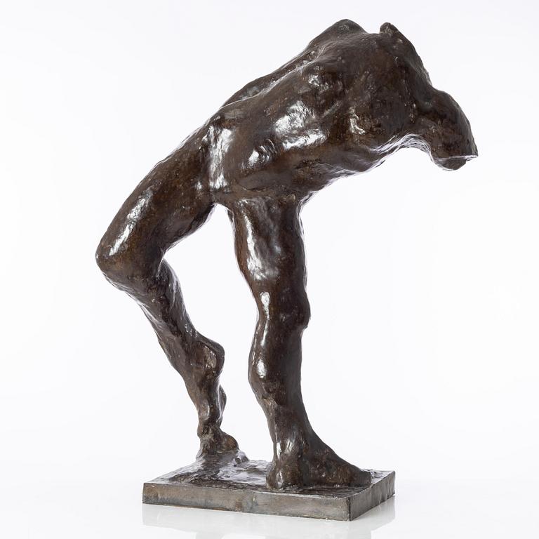 Gudmar Olovson, sculpture. Signed. Numbered. Foundry mark. Bronze, height 79 cm, length 58 cm.