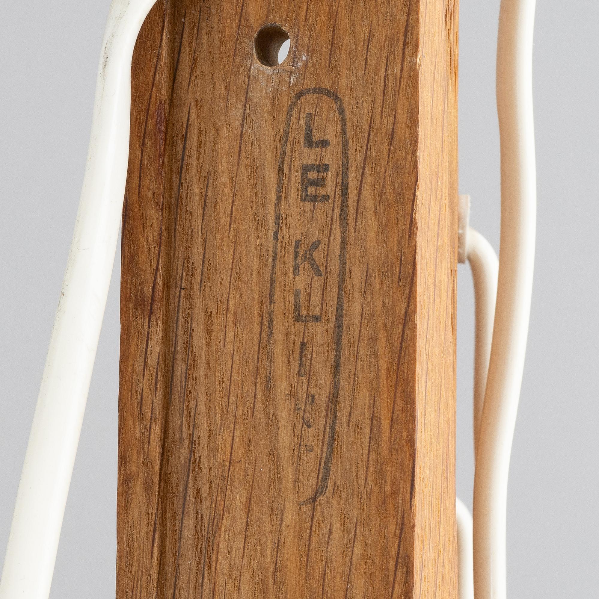 Erik Hansen, wall lamp, "Saxelampe", Le Klint, Denmark, second half of the 20th century.