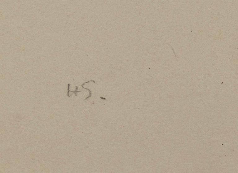 HELENE SCHJERFBECK, teckning, signerad.