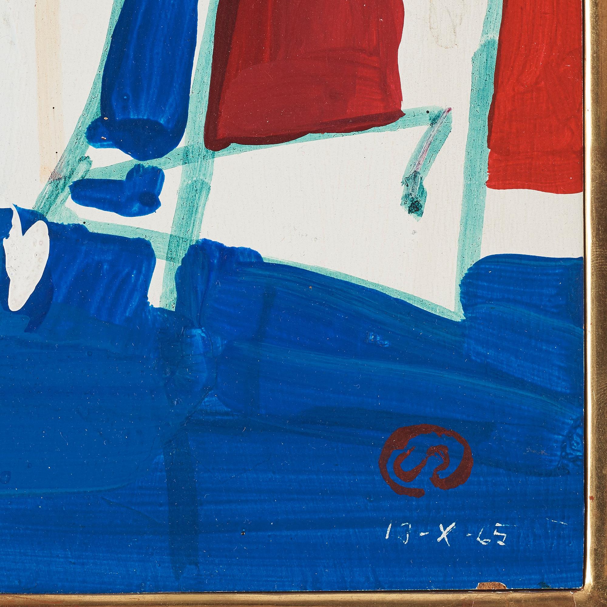 LENNART RODHE, olja på pannå, signerad med monogram och daterad 13-X-65.