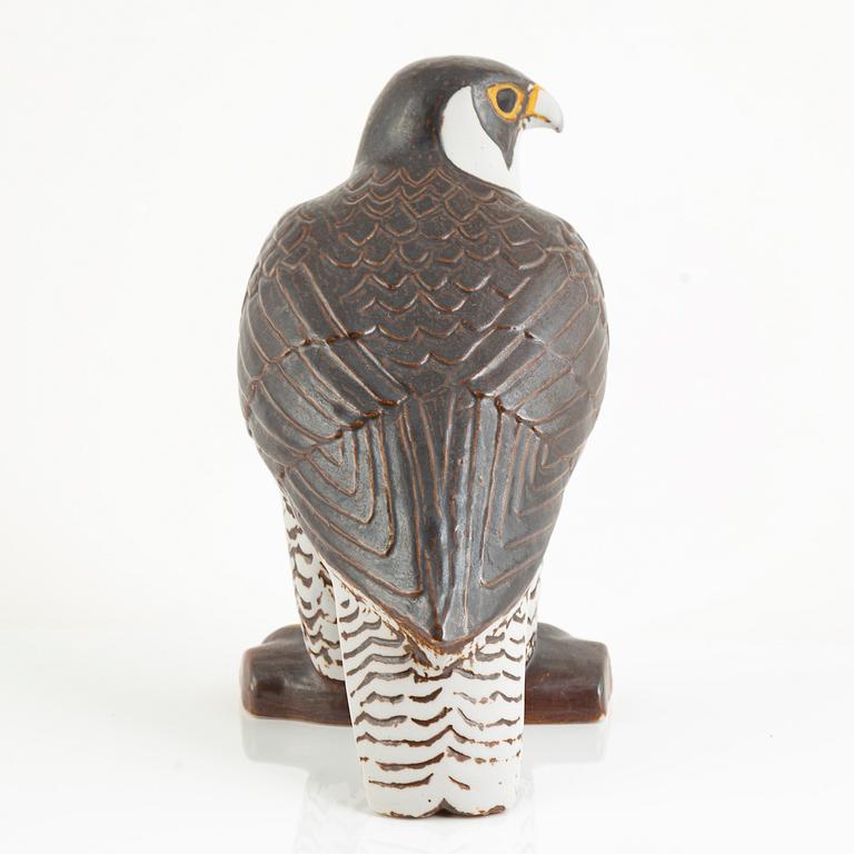 Lisa Larson, two figurines, 'Kungsörn' and 'Pilgrimsfalk', for Nordiska Kompaniet in cooperation with WWF, Gustavsberg.
