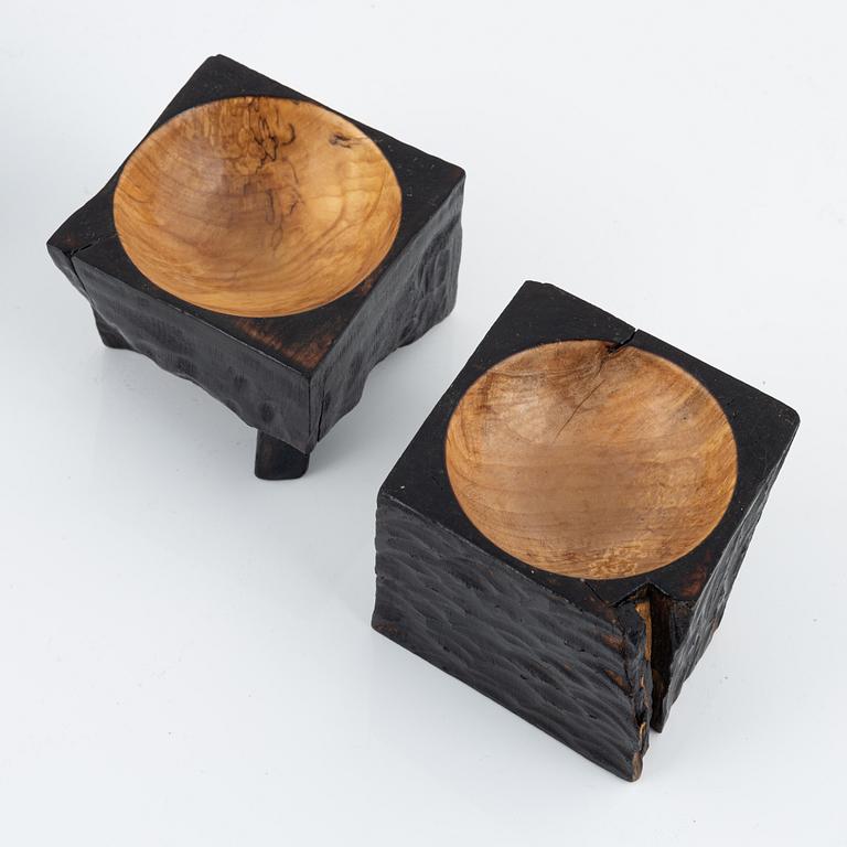 Magnus Ek, a set of five birch dessert bowls for Oaxen Krog.