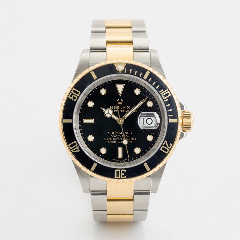 Rolex, Submariner, wristwatch, 40 mm.