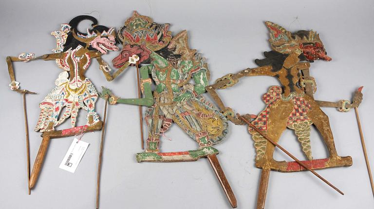 TEATERDOCKOR, 3 st Java. 1900-tal.