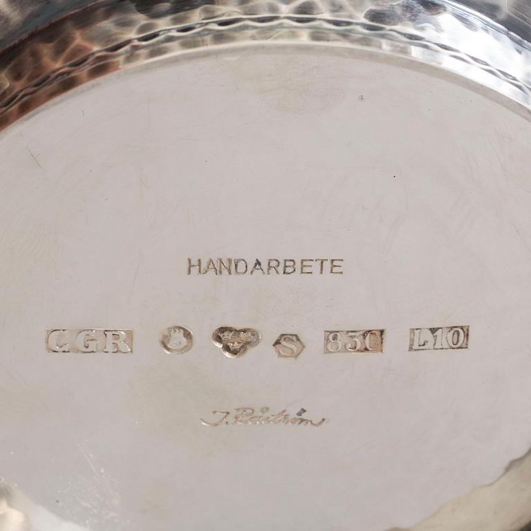 INGRID RÅSTRÖM, skål, silver, Råströms, Stockholm, 1985.