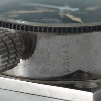 HEUER, Master-Time 8-Days samt Monte-Carlo stoppur, panelur, 57,5 x 57,5 mm,