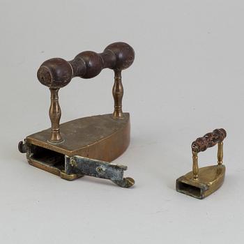 TWO IRONS, 19th century.