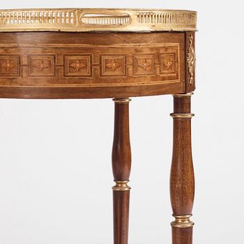 A Gustavian marquetry and gilt-brass mounted tray-table by G. Iwersson (master 1778-1813).